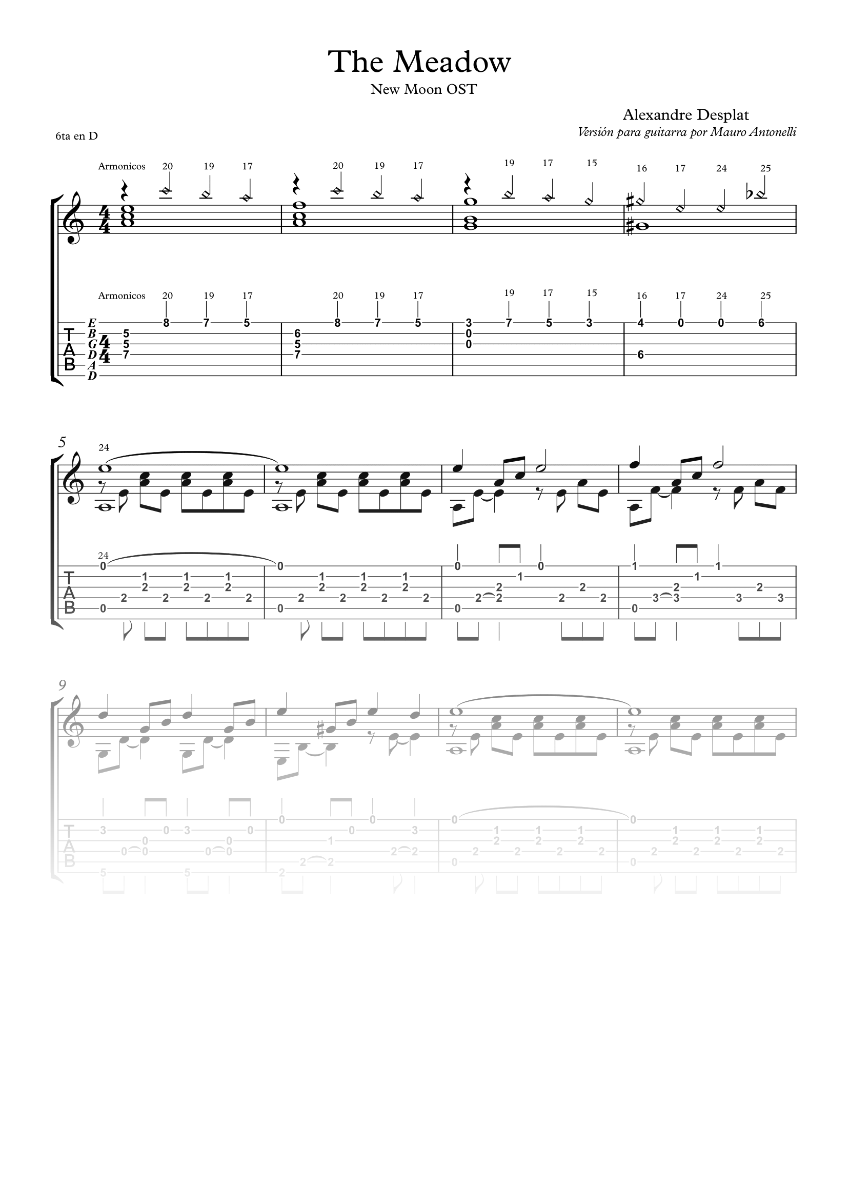The Meadow - Partitura + Tabs product image (1)