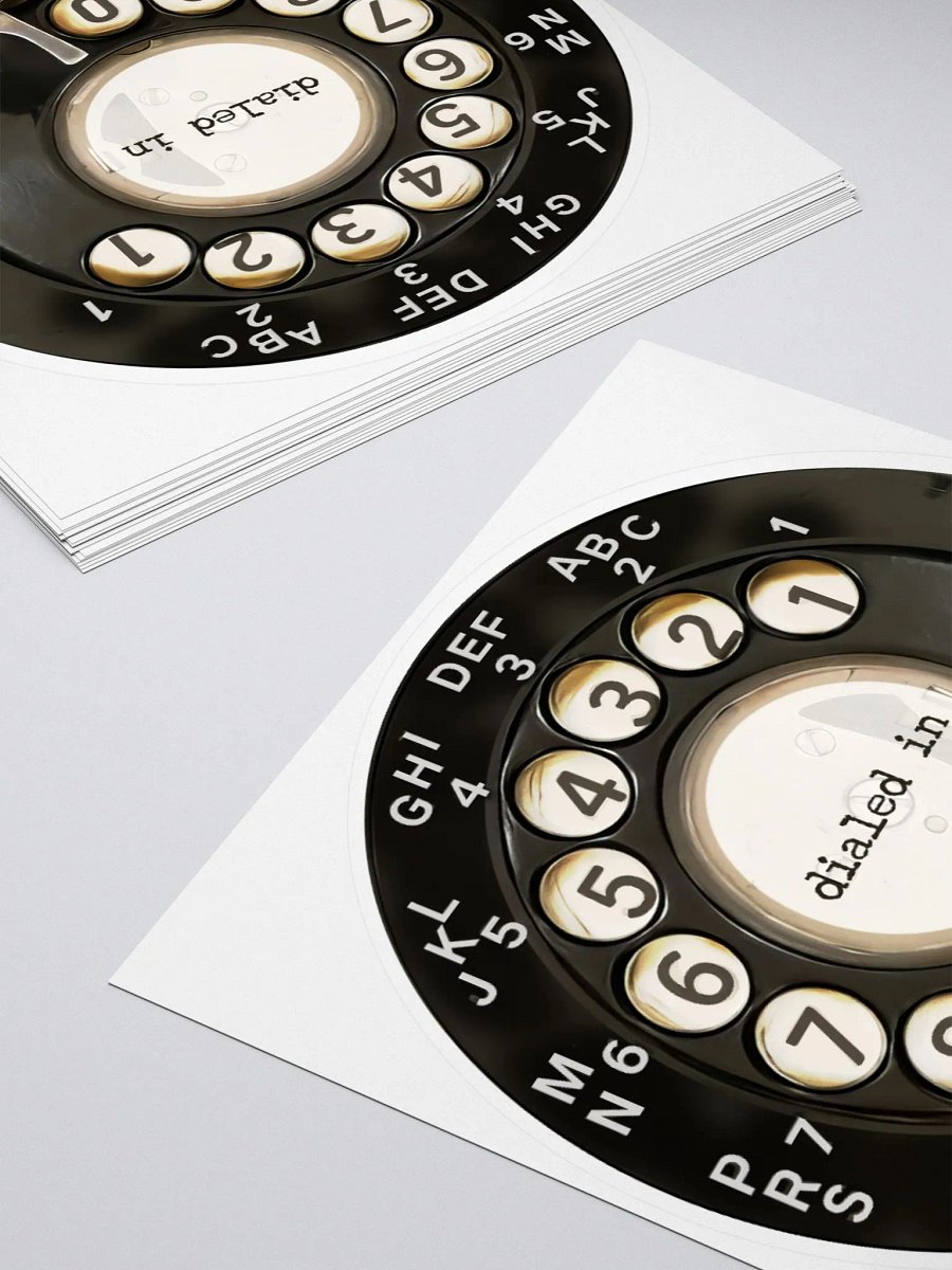 Dialed In Vintage Telephone Dial Stickers product image (10)