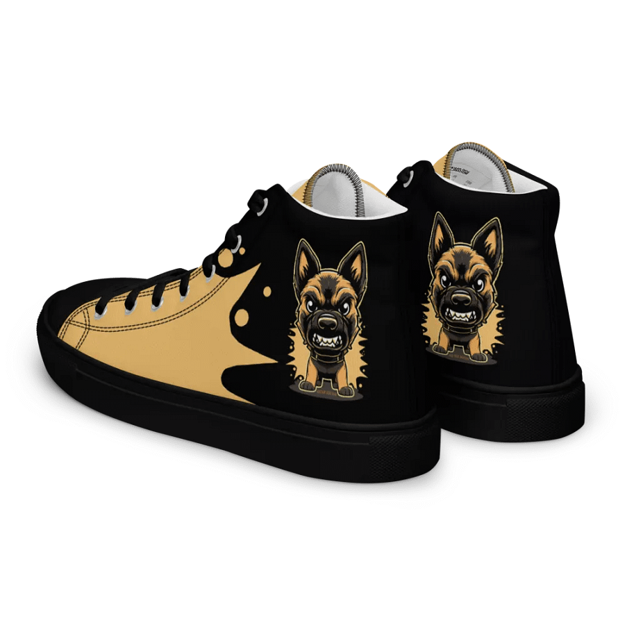 Belgian Malinois Angry Pup - Women's High Top Canvas Shoe product image (1)