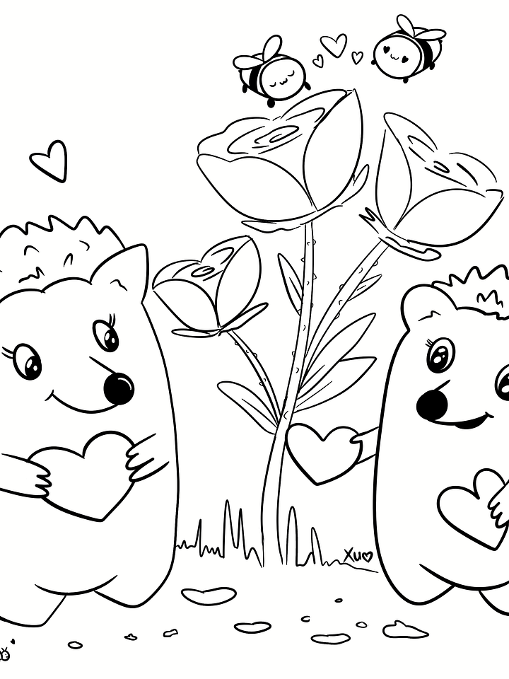 *Member Only* Spiked Love Coloring Page- February Reward product image (1)