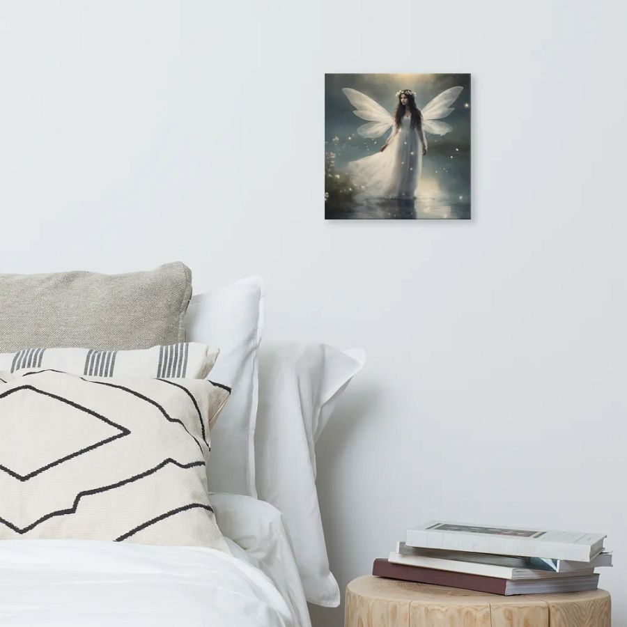 Fairy and Fireflies By Lake Wall Art product image (7)
