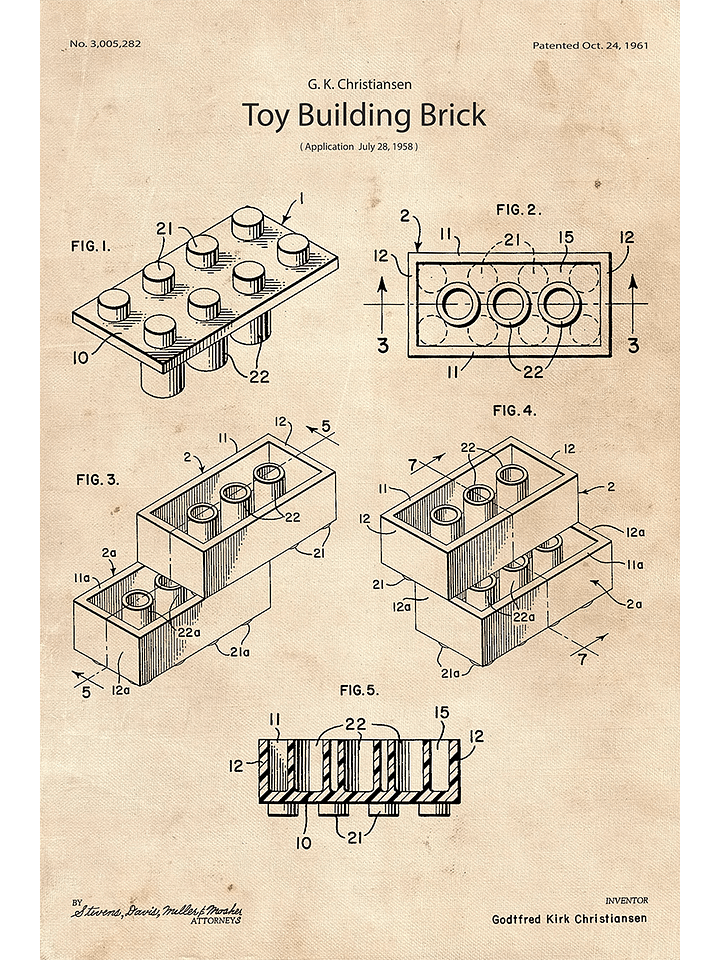 LEGO Brick Patent | Poster product image (1)