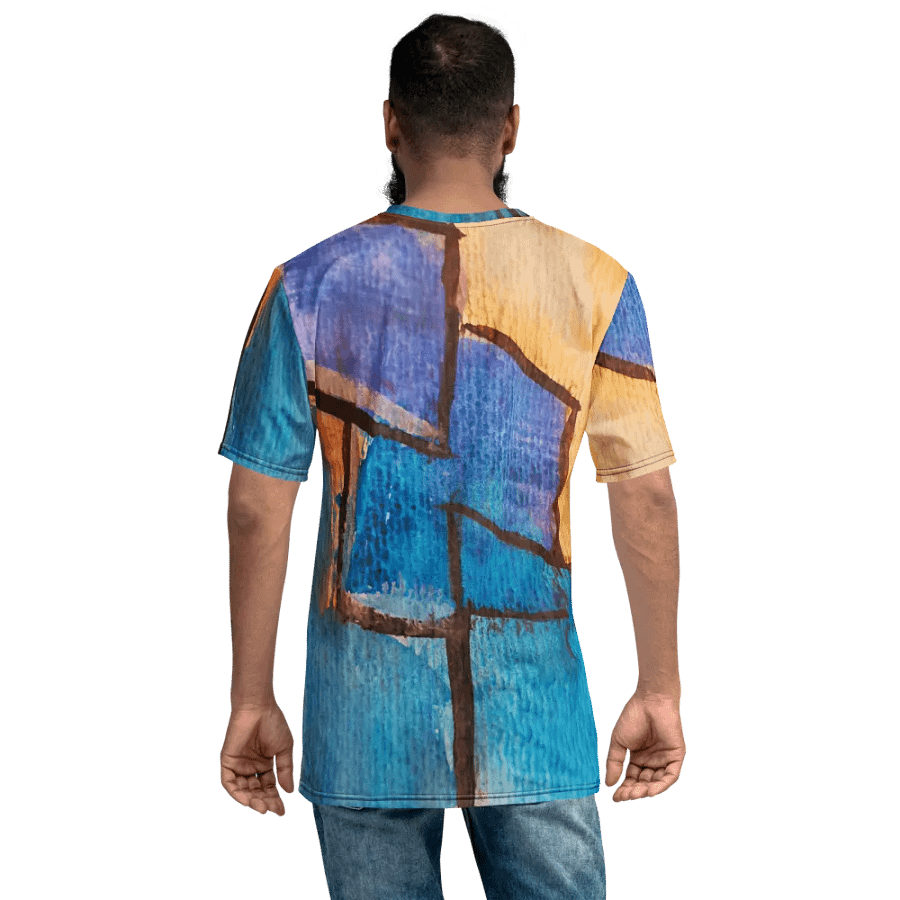 original art, abstract art on all over printed tshirt product image (7)