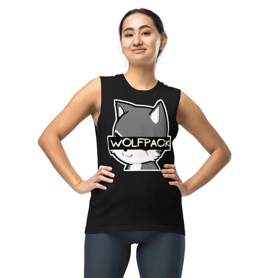 Unisex WOLFPACK Muscle Shirt (Chibi Wolf) product image (10)