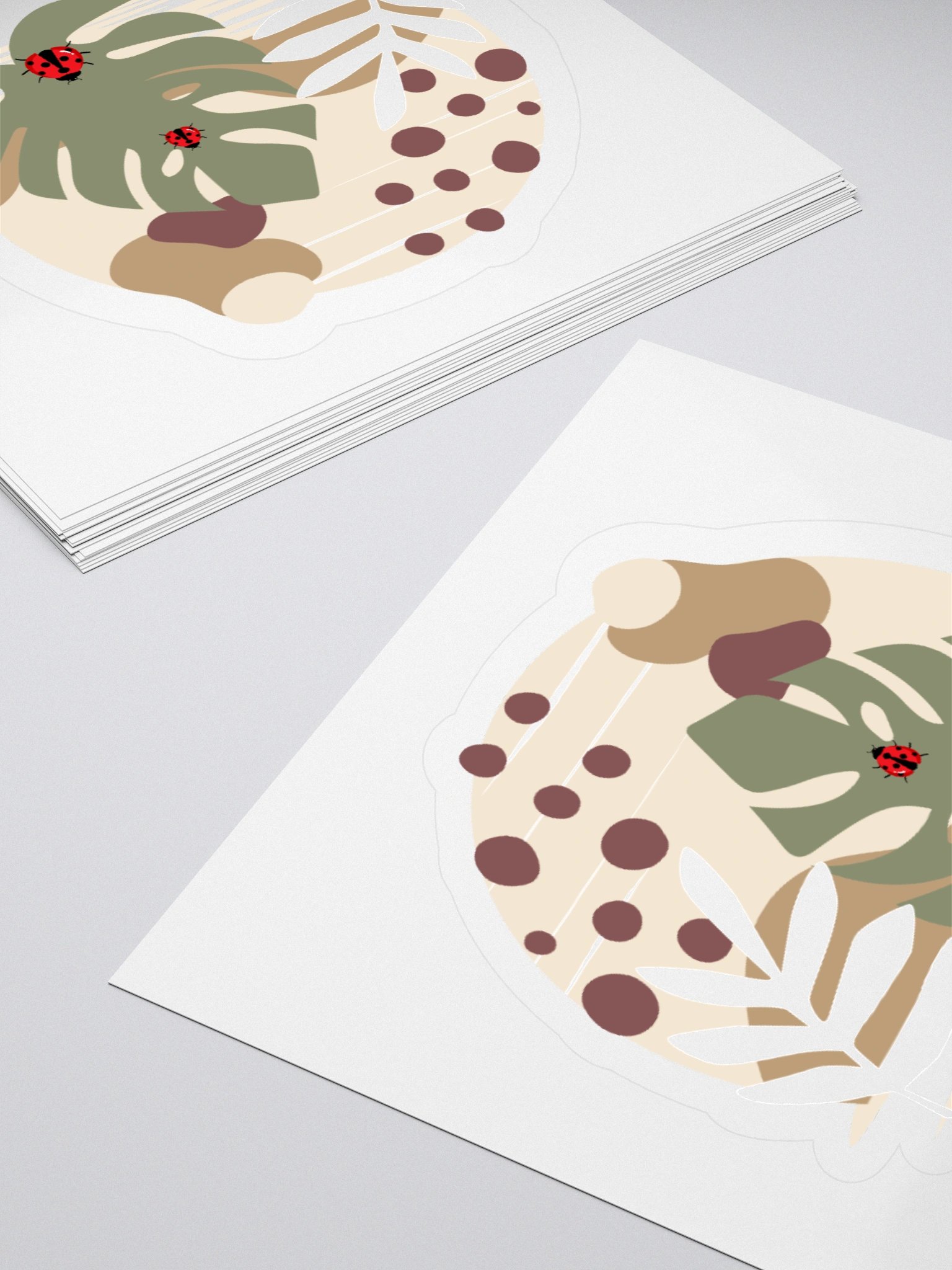 Tropical Geometric Kiss Cut Stickers product image (12)