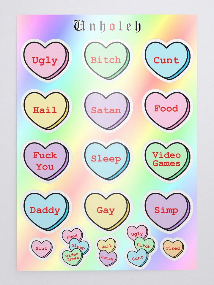 Baddie Candy Heart Stickers product image (2)