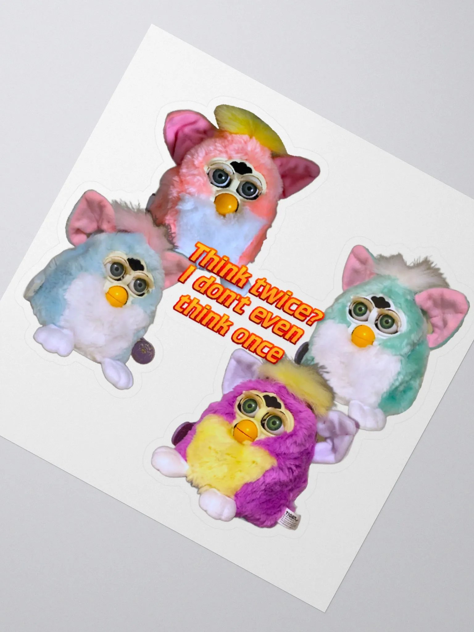 Think Twice Sticker product image (2)