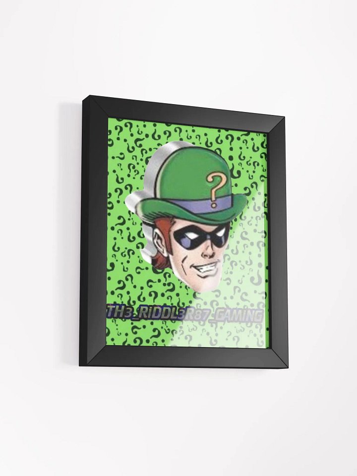 TH3_RiDDL3R87_GAMiNG - Framed High-Quality Matte Poster (in) product image (1)