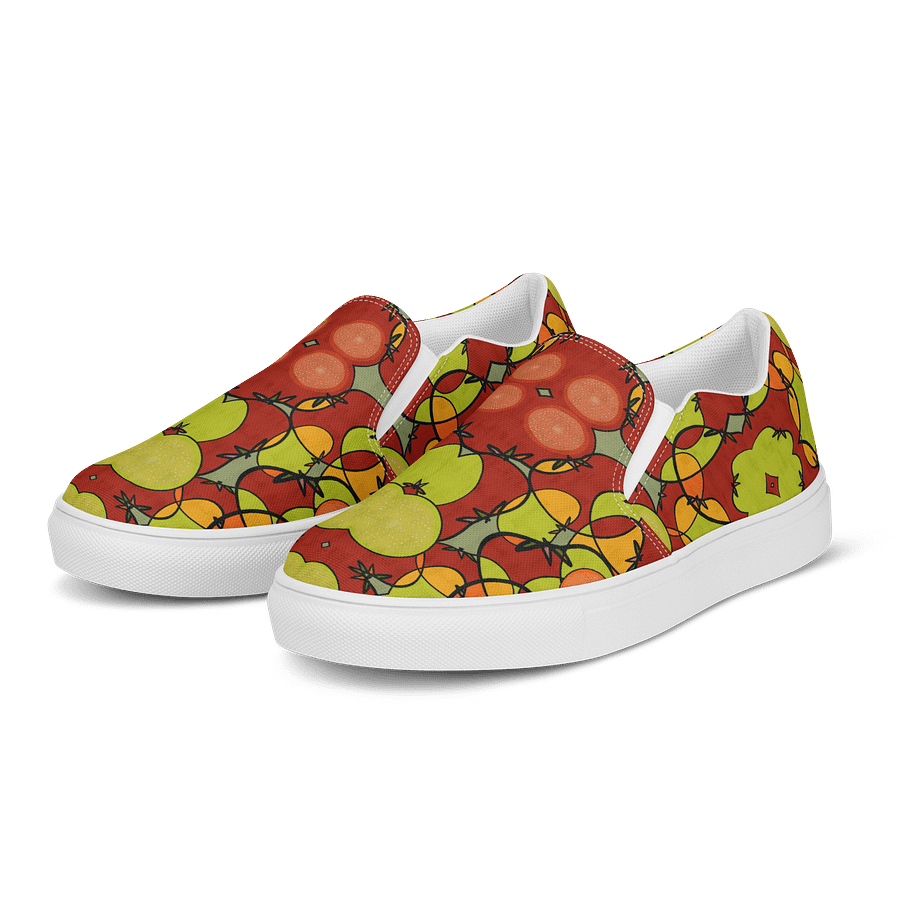 Tomato Glow – Women's Slip-On Canvas Shoes product image (3)