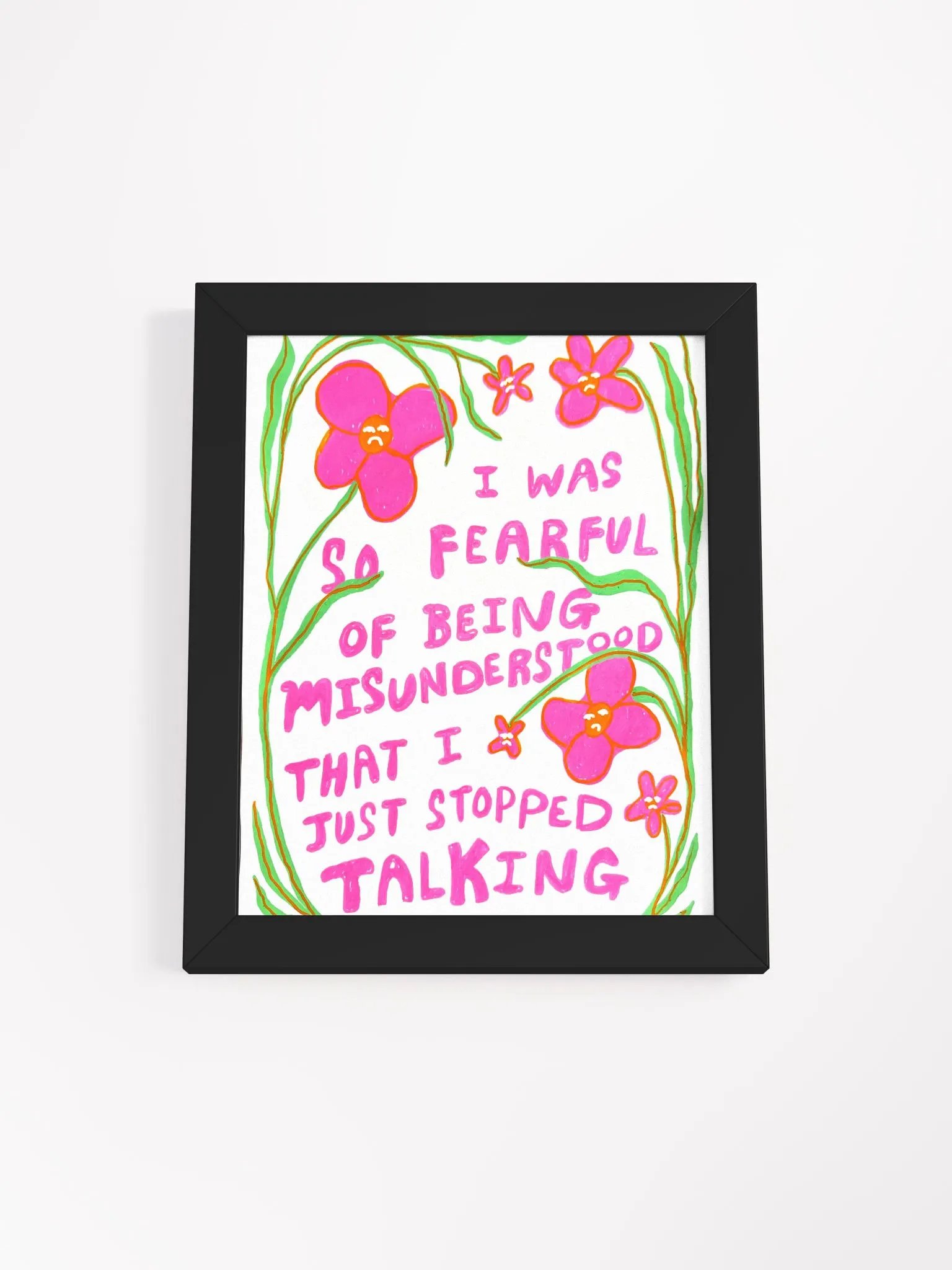 So Fearful Framed Print product image (1)
