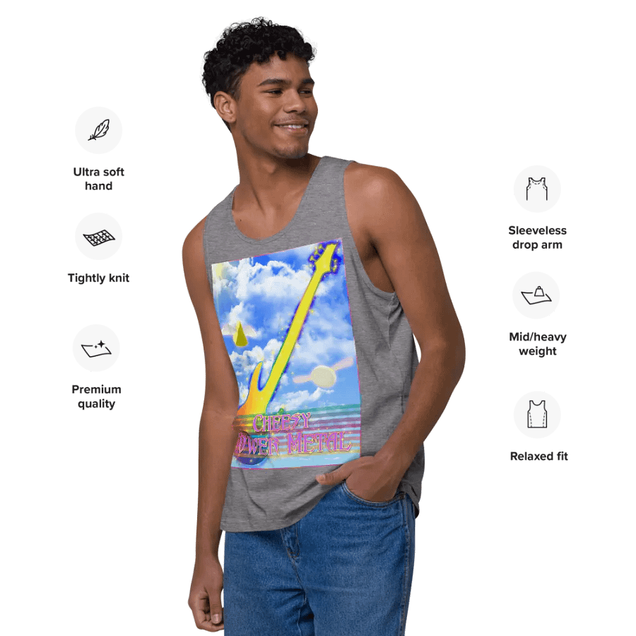 Cheesy Power Metal Tank Top product image (12)