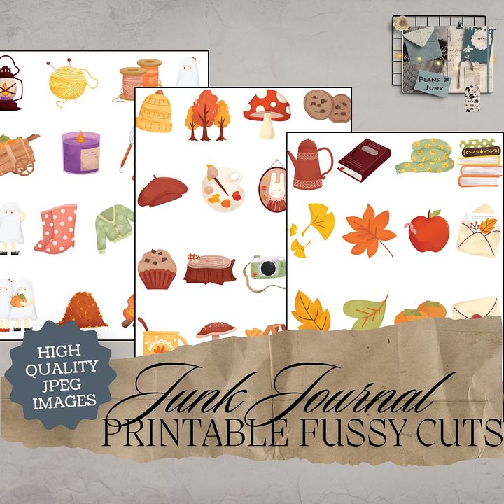 Cozy Fall - Printable Fussy Cuts product image (1)
