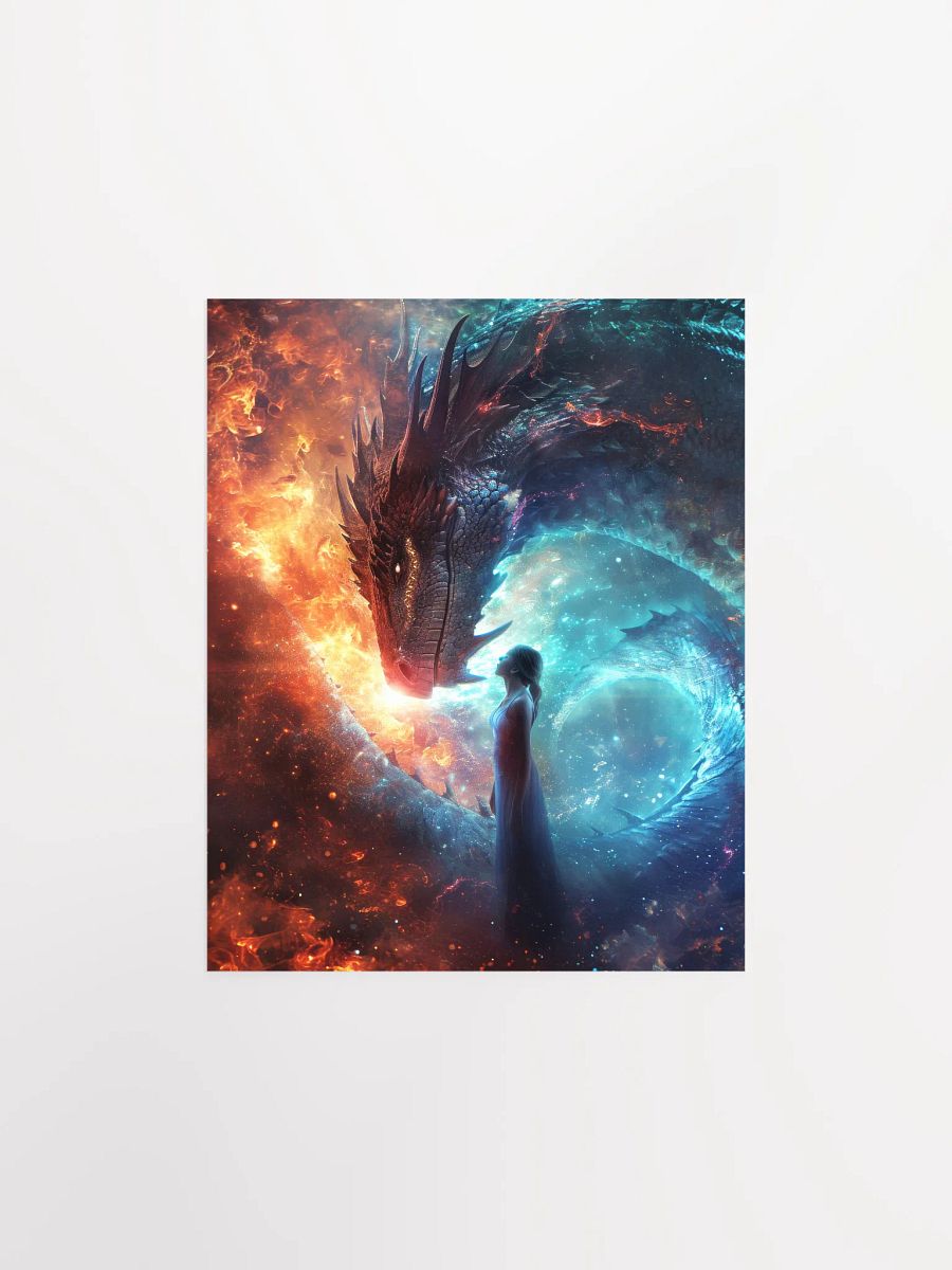 Girl connecting with her dragon 02 - Poster product image (2)