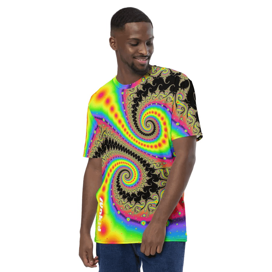 Fractal men's T-shirt - Pink Lemonade and Candy Twists product image (4)