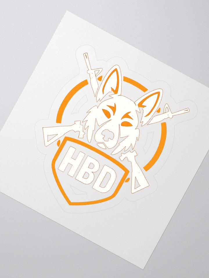 HBD Gaming Transparent Dog Head Decal product image (6)