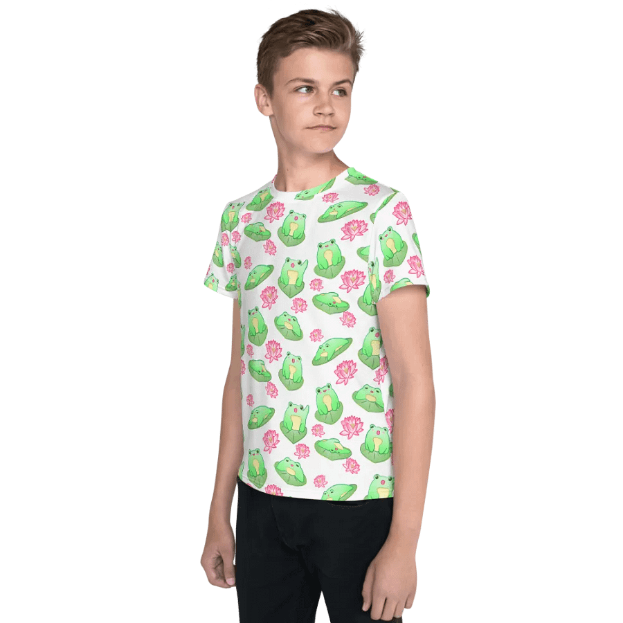 Kawaii Froggie Youth Tee product image (3)