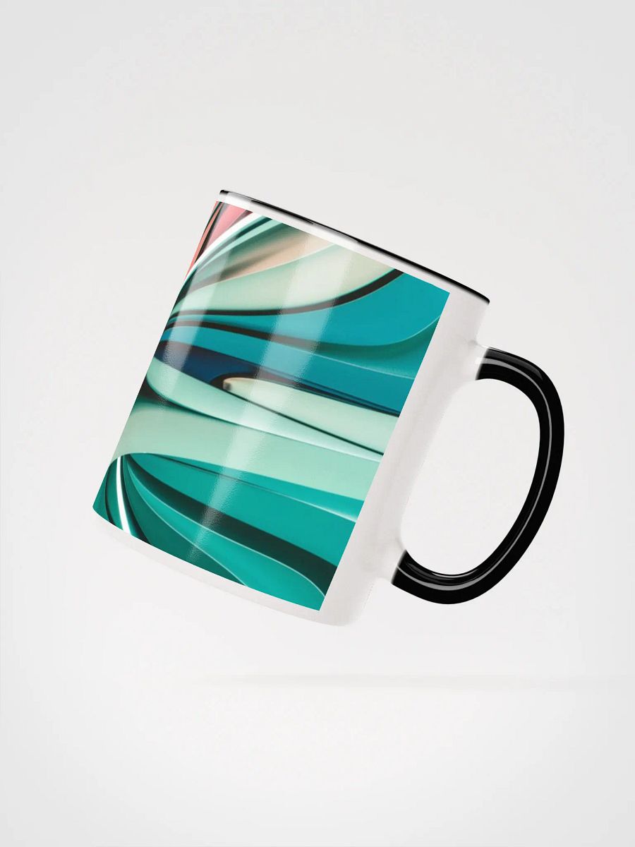 Colourful Abstract Ceramic Mug with Vibrant Inside - 11oz & 15oz product image (2)