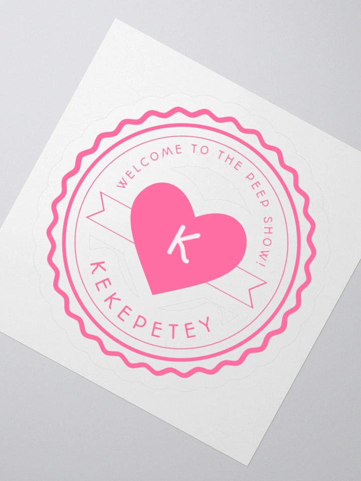 Kekepetey Logo Sticker - Pink product image (5)