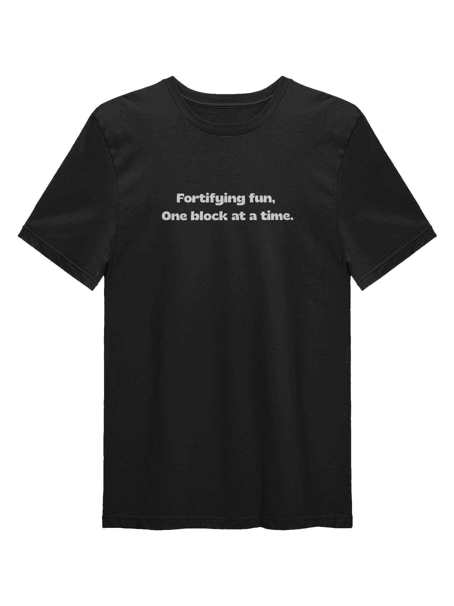 Minefort “One Block at a Time” T-Shirt – Black product image (1)