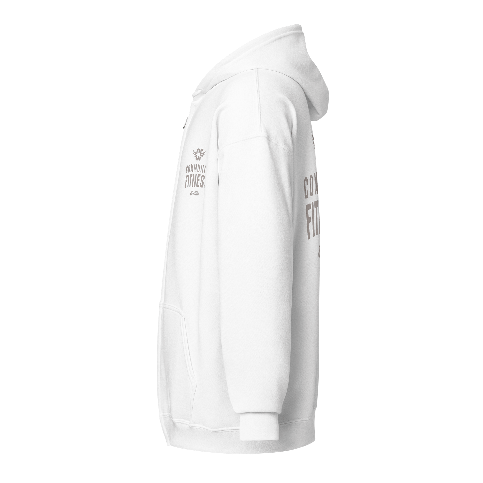 Classic Zip Hoodie | White product image (3)