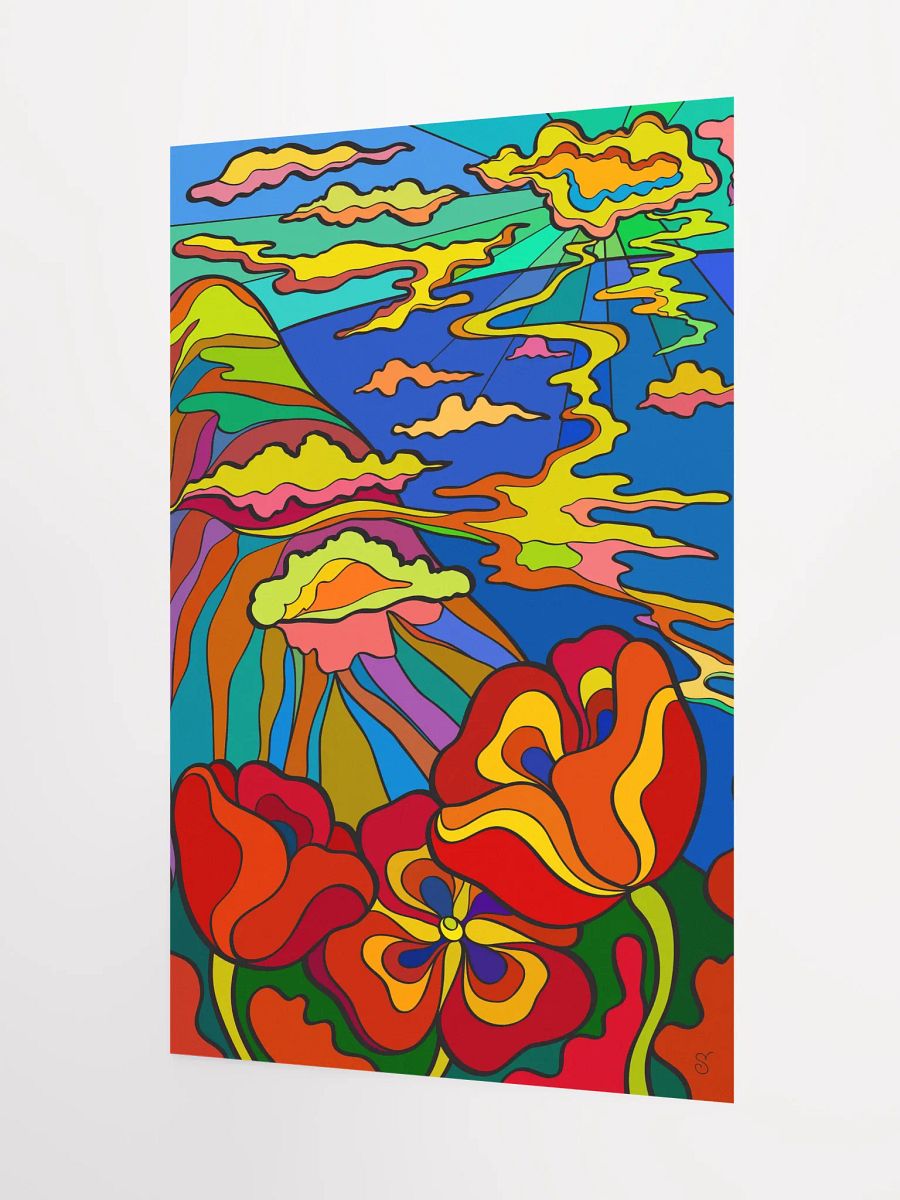 Vibrant Swirls and Blooms Poster - Bay and Poppies product image (3)