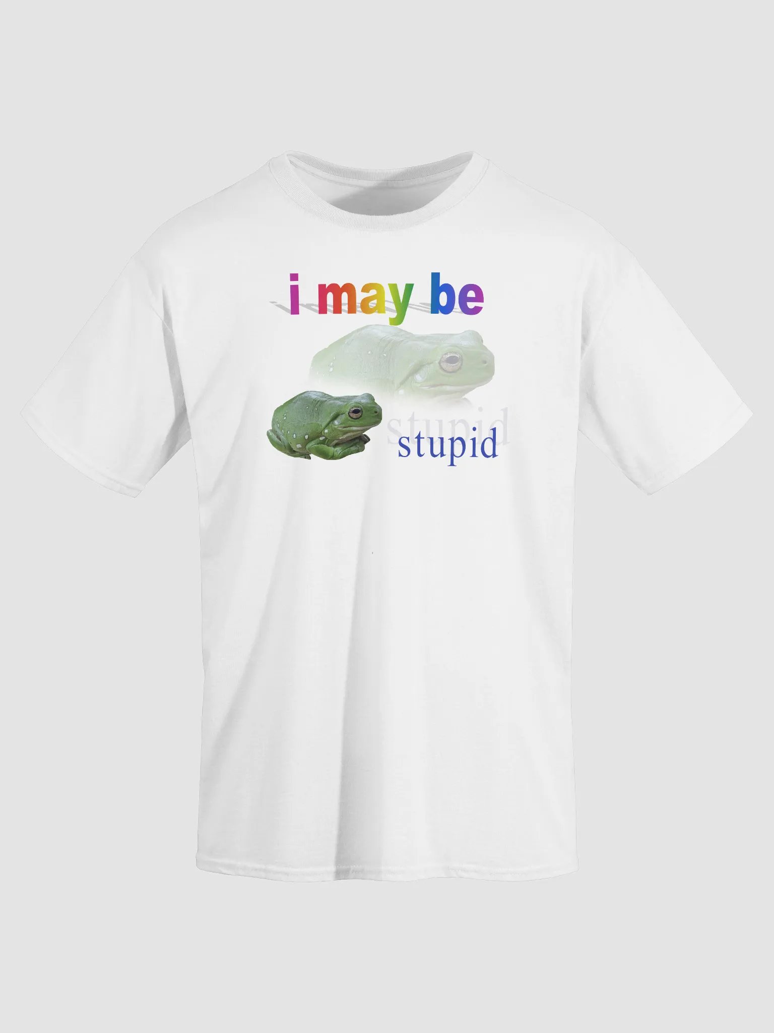 I may be stupid frog T-shirt product image (26)