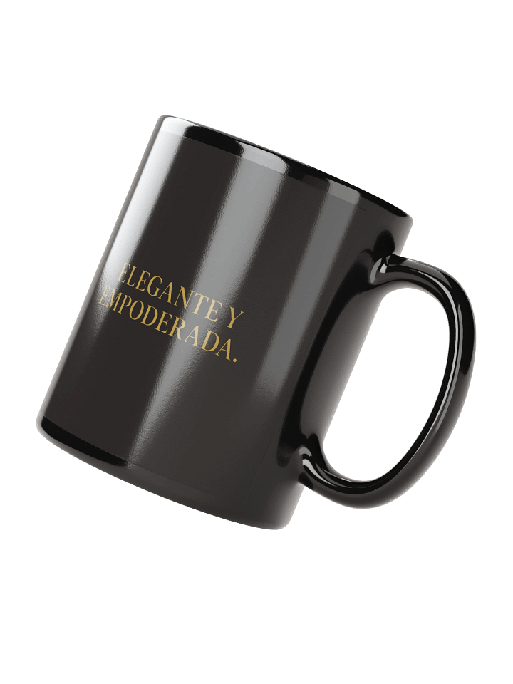 Black Glossy Mug “Elegante y Empoderada” product image (4)
