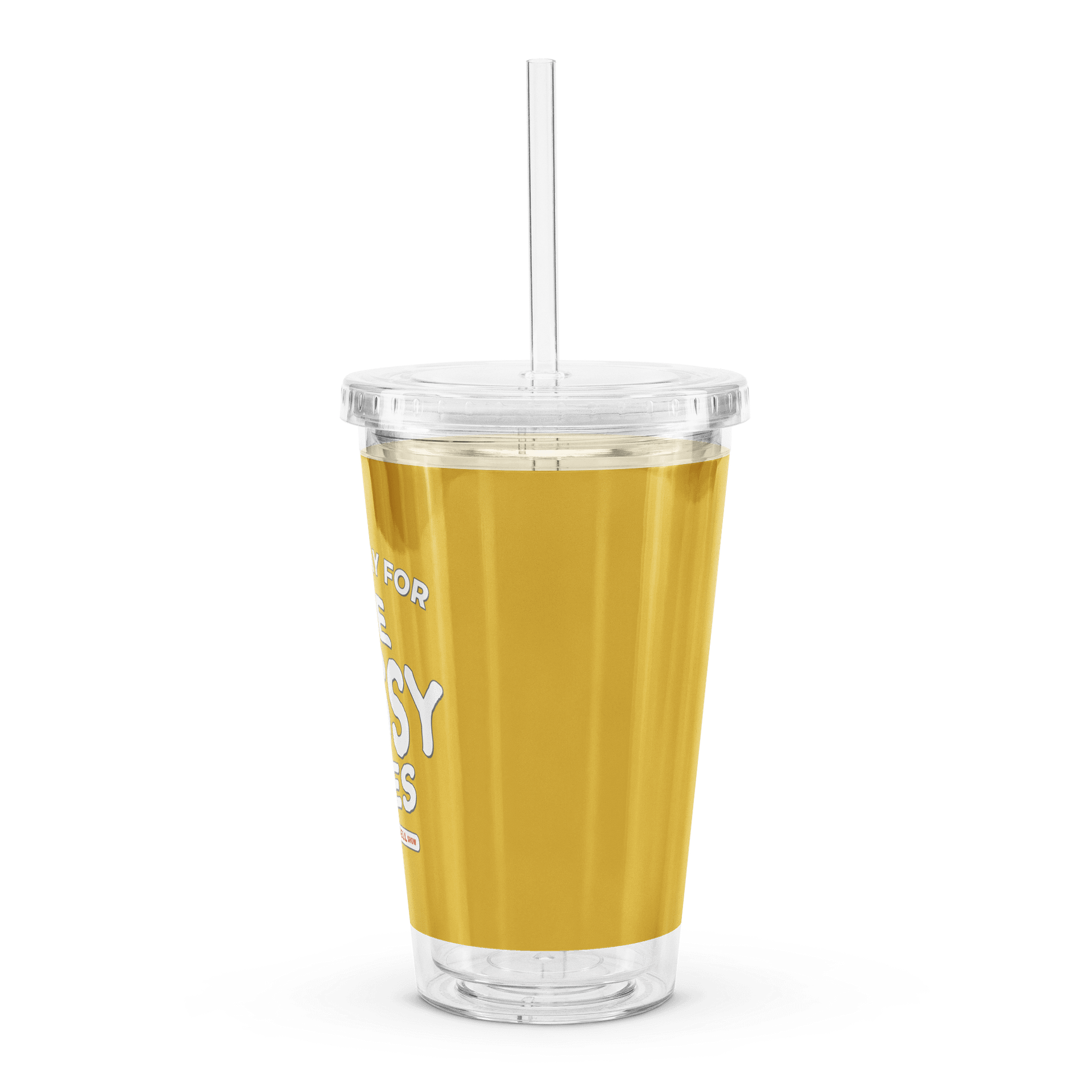 Make Way for the Messy Ones Double Wall Clear Plastic Tumbler product image (4)