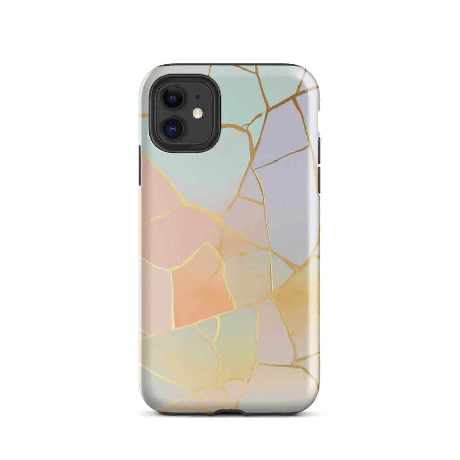 Pastel Gold Kintsugi Tough iPhone Case product image (47)