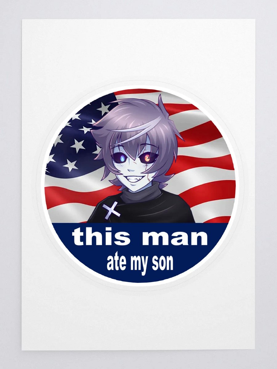 This Man Ate My Son Sticker product image (3)