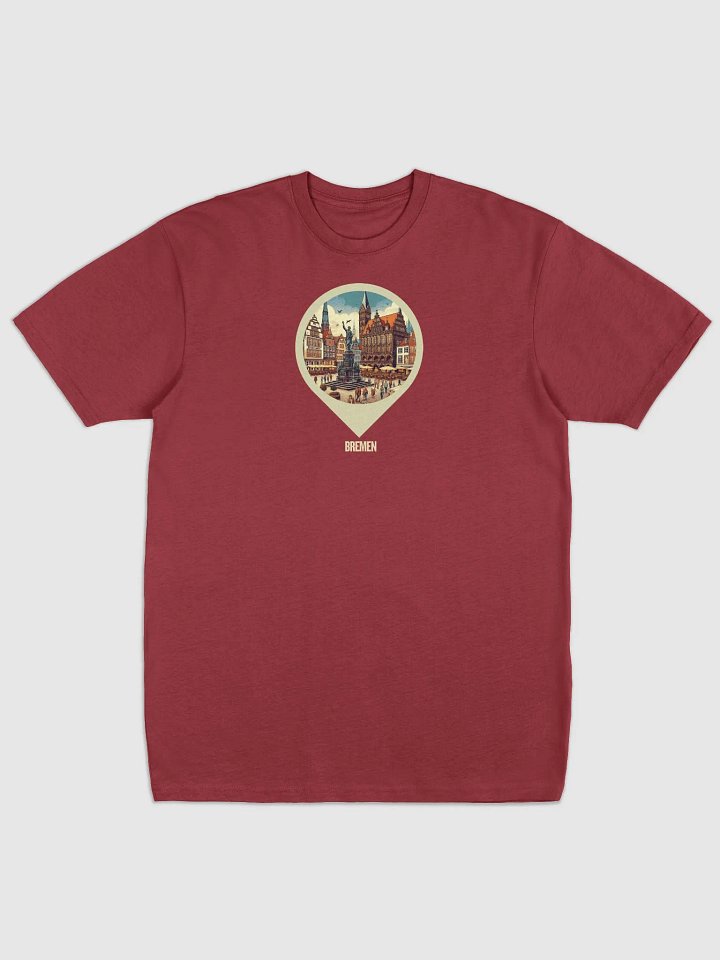 Premium Cotton Heavyweight Tee - Unmatched Comfort & Style | AI Design Bremen city product image (2)