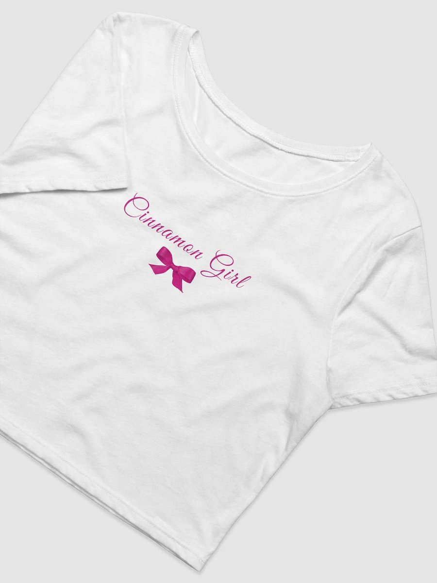 Cinnamon Girl Pink Bow Baby Tee product image (5)