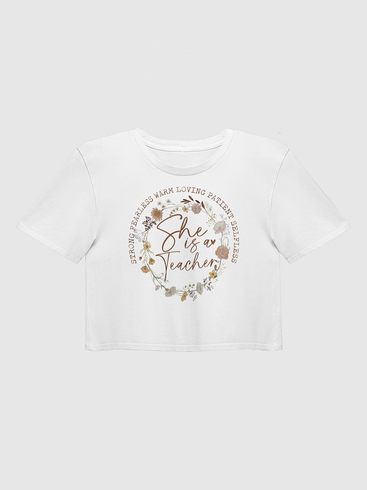 'Strong Fearless Teacher' Crop Top product image (42)