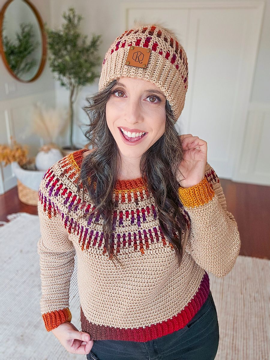 Mosaic Ridge Crochet Hat Pattern (Baby - Adult Sizes + Video Tutorial product image (3)