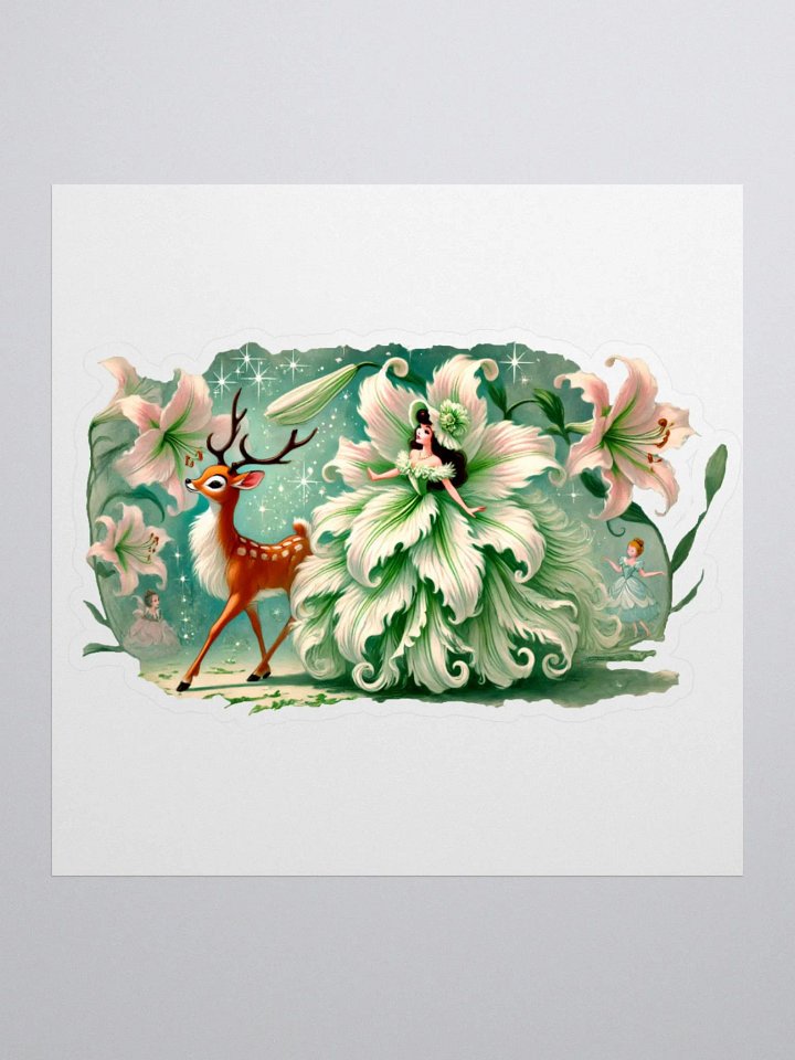 Enchanted Lily Fairy and Deer Stickers product image (3)