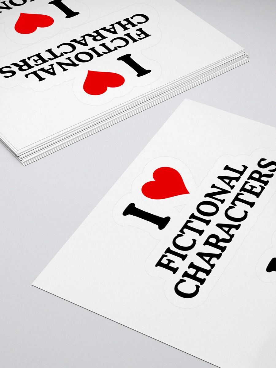 I <3 Fictional Characters Sticker Sheet product image (4)