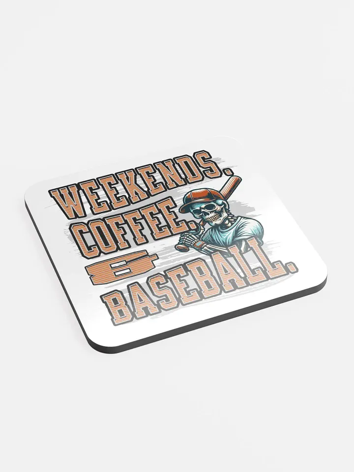 Weekends Coffee And Baseball Skeleton Coaster Set product image (1)