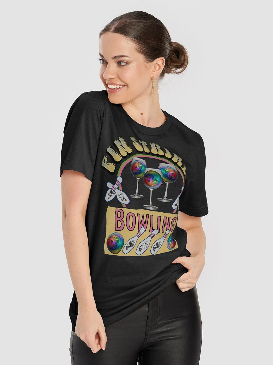 Pin Striker Bowling Wine T-Shirt product image (10)