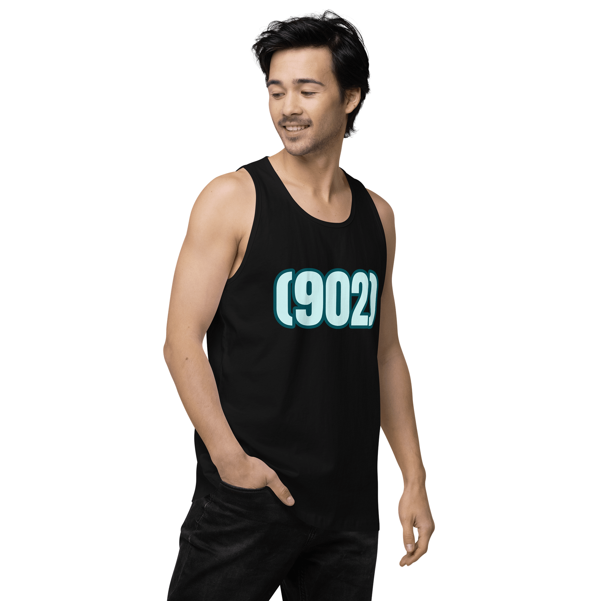 Bold Blue 902 Men's Tank Top AREA CODE 902 product image (3)