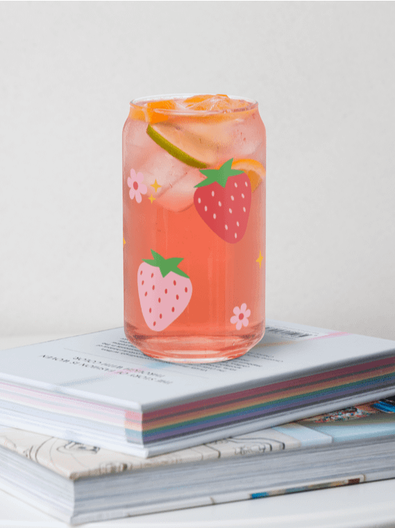 strawberries glass cup product image (1)