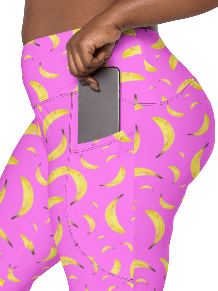 Bananapalooza pink leggings product image (1)
