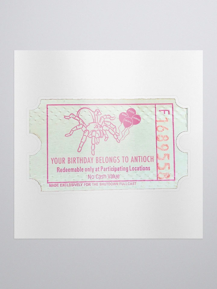 Antioch Ticket Sticker product image (1)