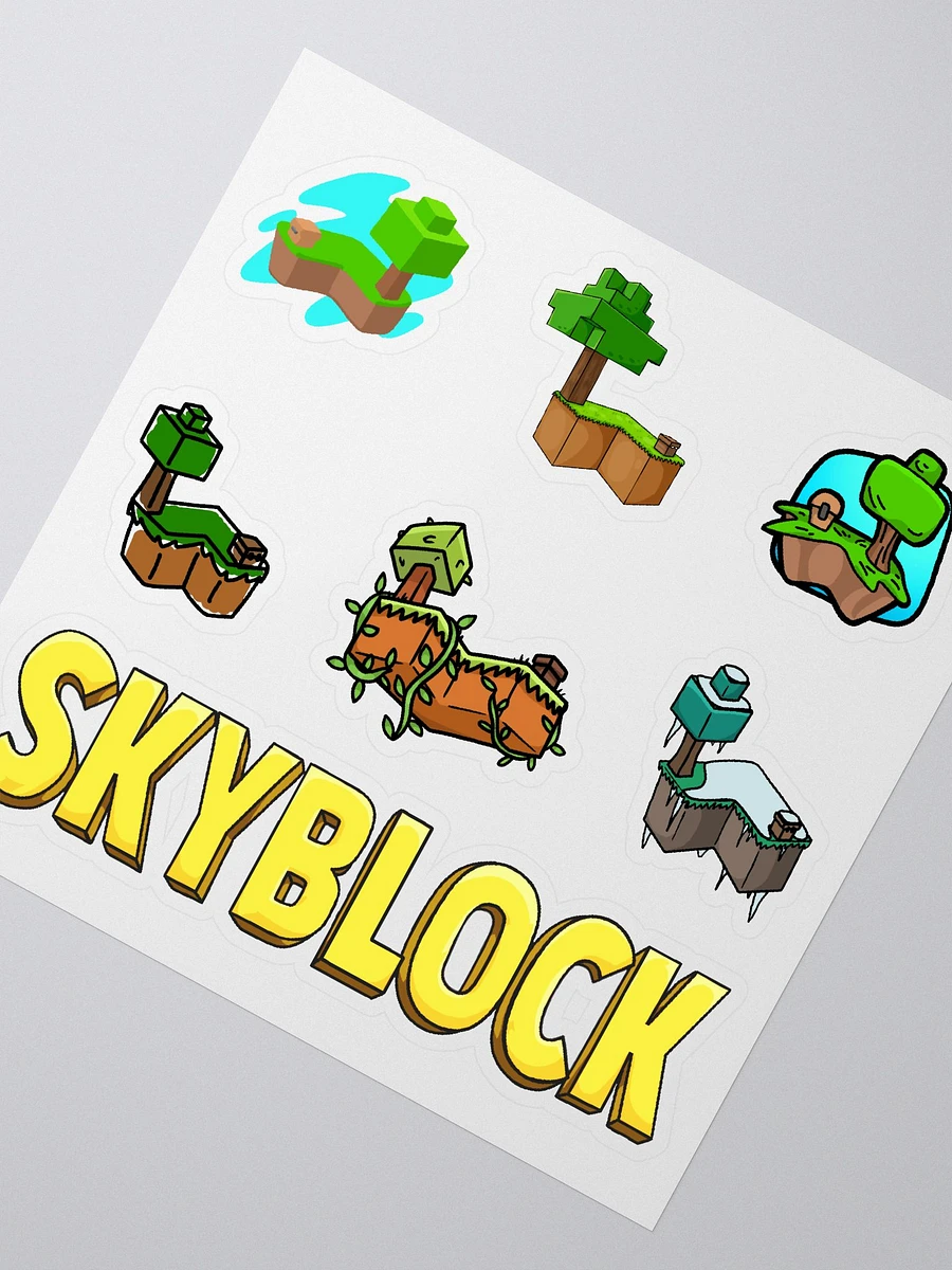 Skyblock Island Sticker Sheet product image (2)