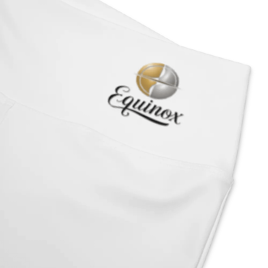 Equinox Women's High-Waisted Flare Leggings with UPF 50+ and Recycled Fabric - White product image (3)