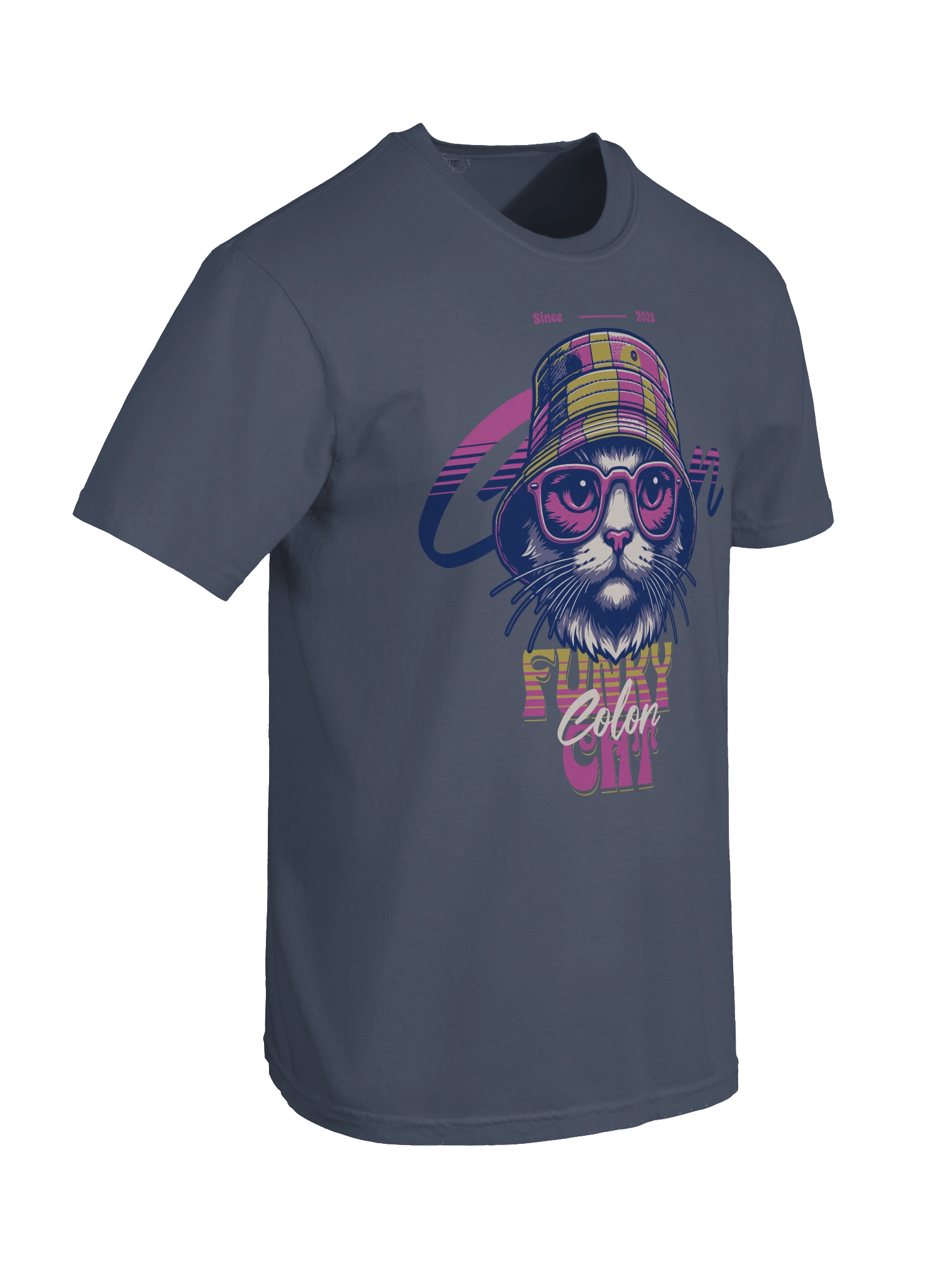 Trendy and Colorful: Funky Cat T-Shirts for Everyone product image (74)