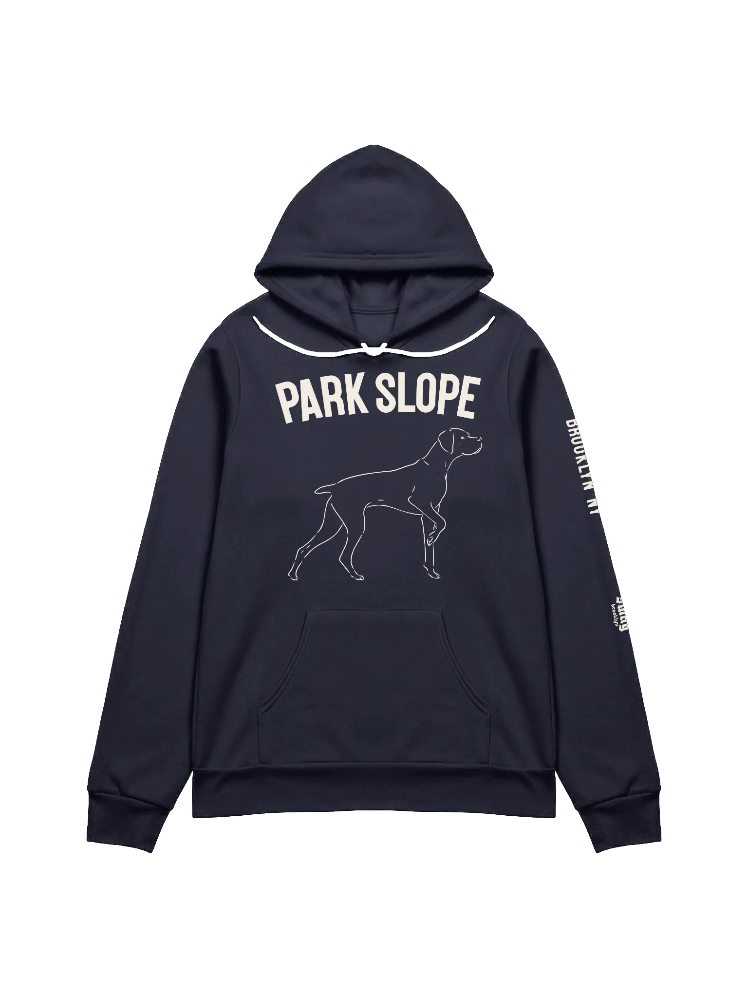 Park Slope Dog Navy Blue Supersoft Bella+Canvas Hoodie product image (1)