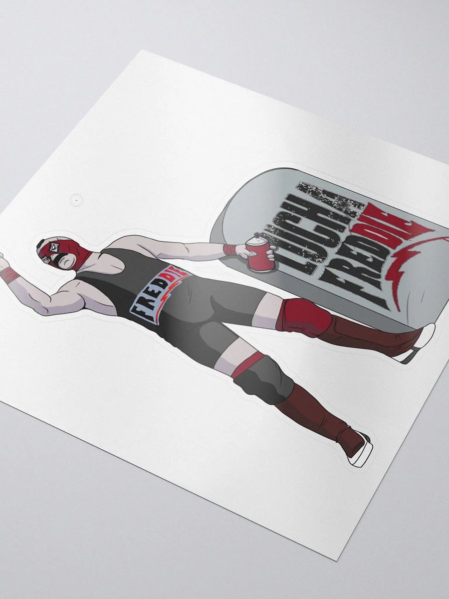 LuchaFredDIE gravestone sticker product image (3)