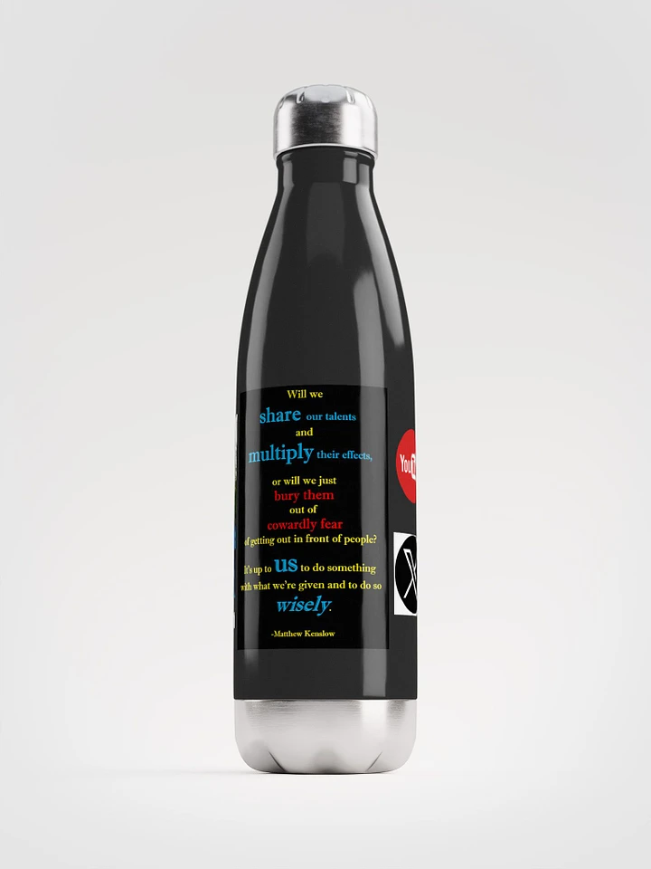 Stainless Steel Water Bottle with Quote 4 product image (1)