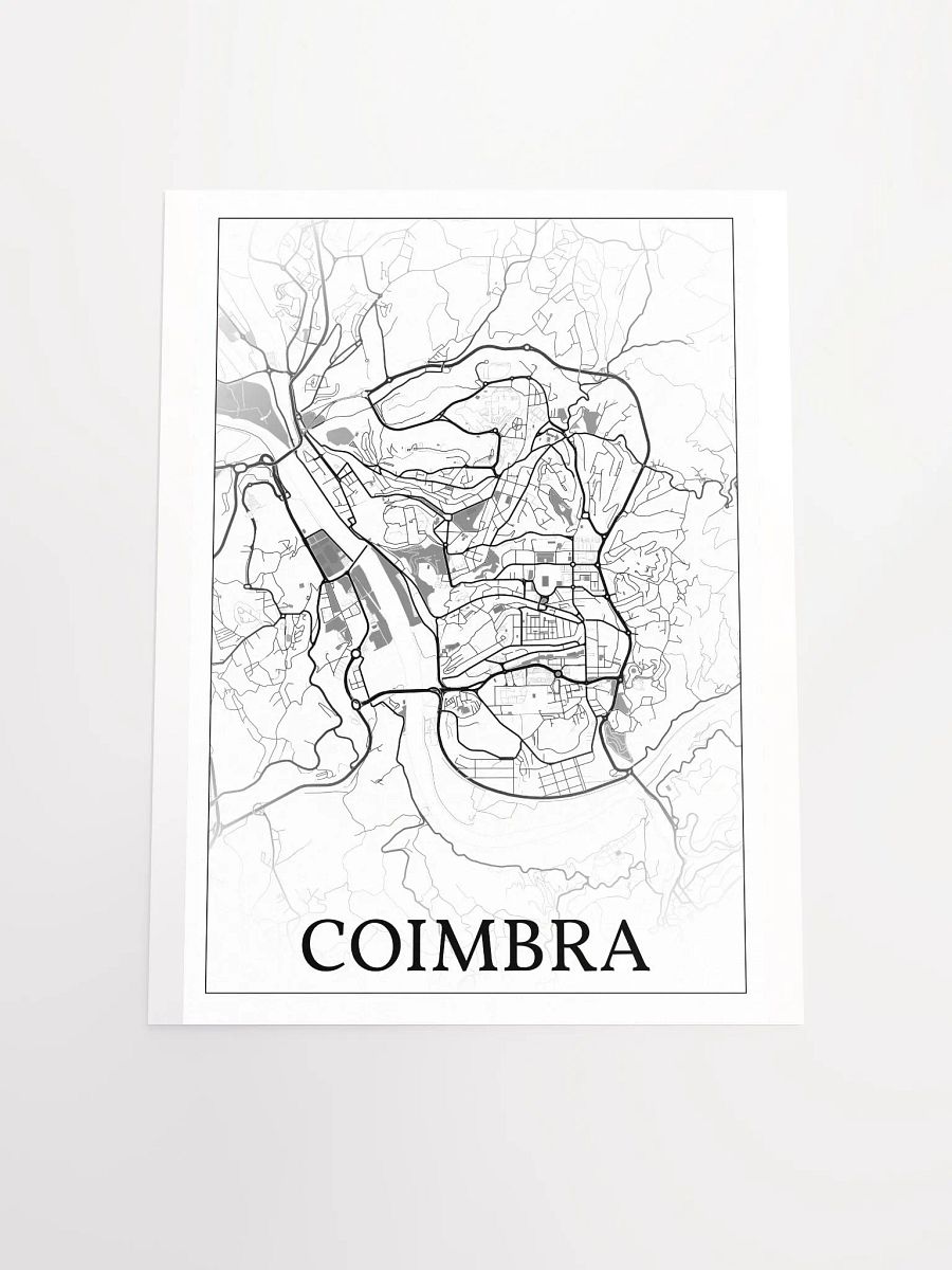 Coimbra, Portugal, city map print product image (19)