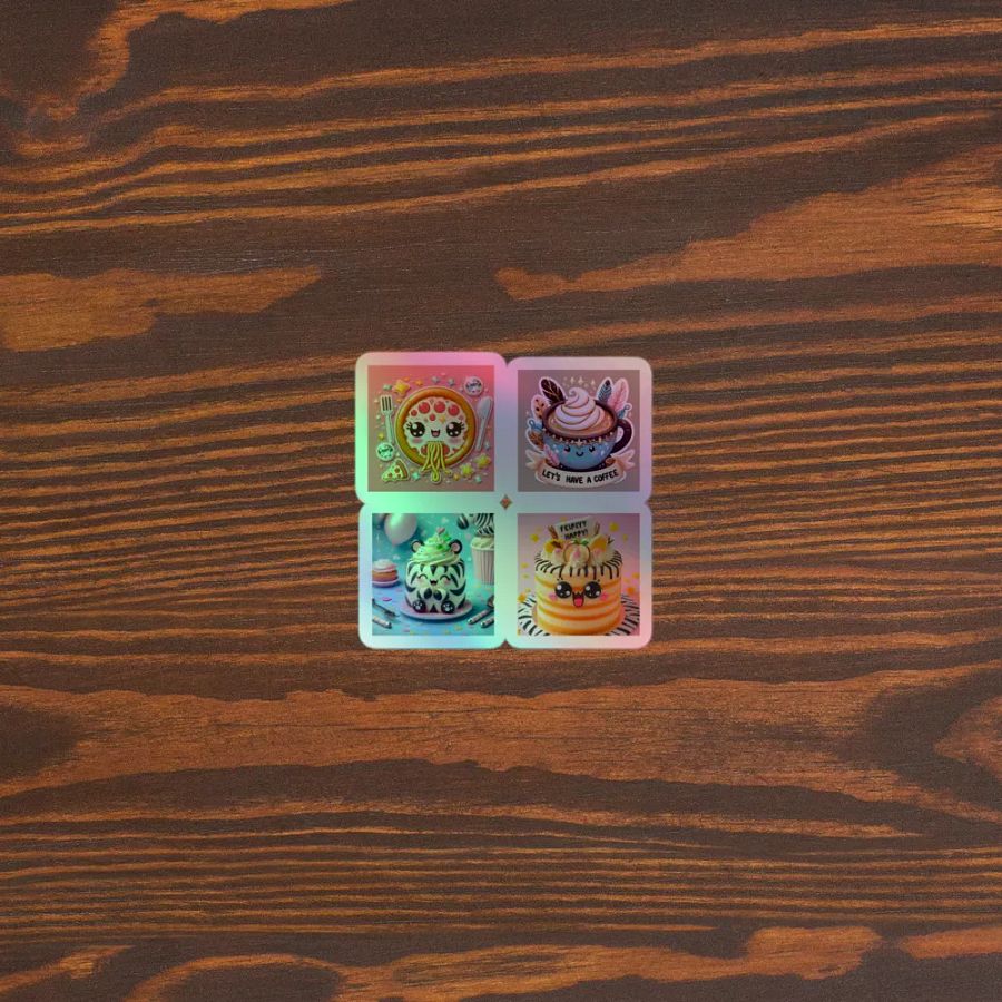 Delightful Foodie Friends Holographic Sticker Set product image (5)